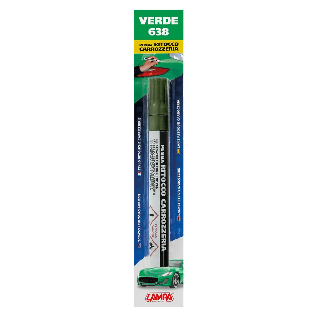 Matita Ritocco Vernice Verde Auto - Pennarello Professionale Antigraffio