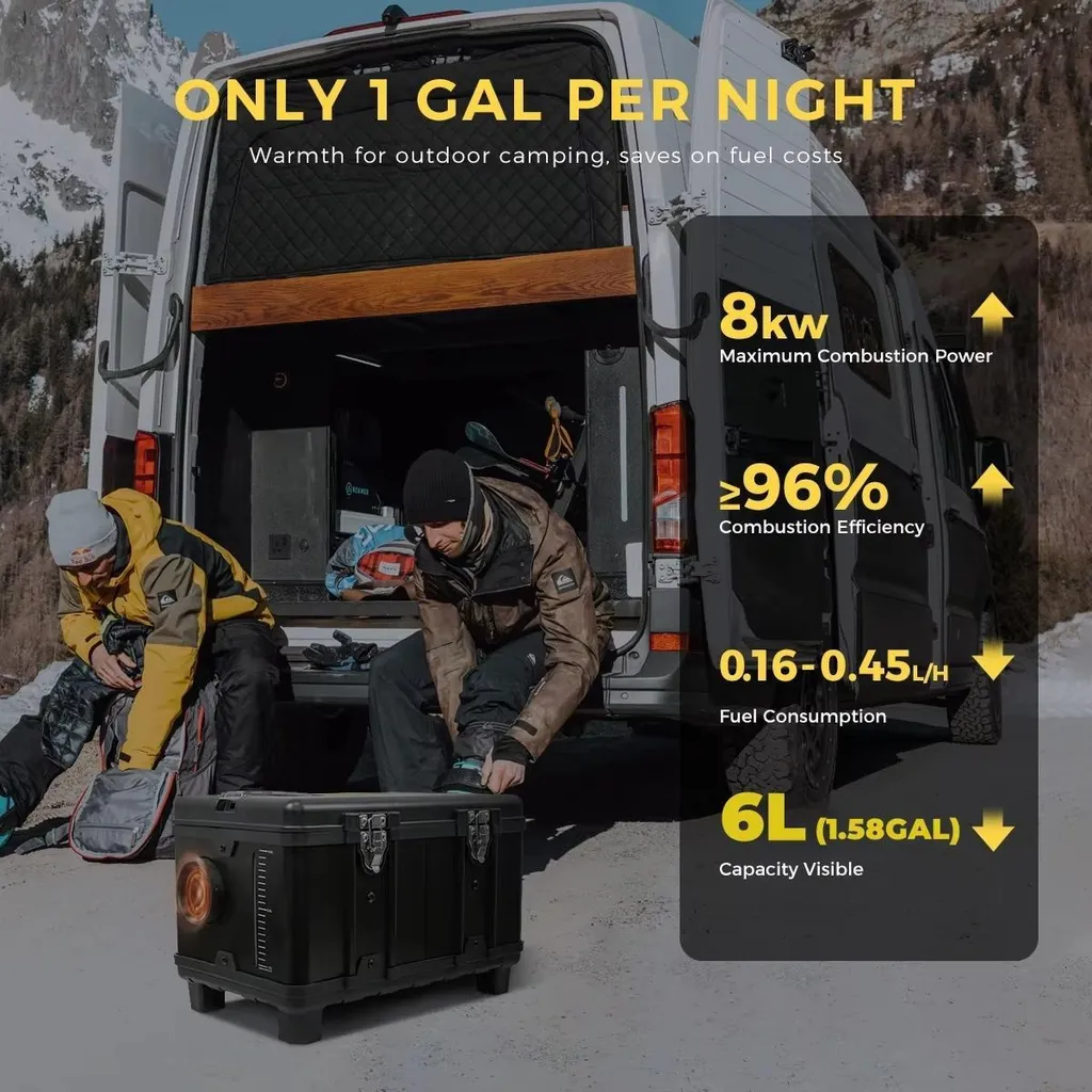 Chauffage Stationnaire Diesel 8kW avec App Bluetooth et Design Mobile - 5