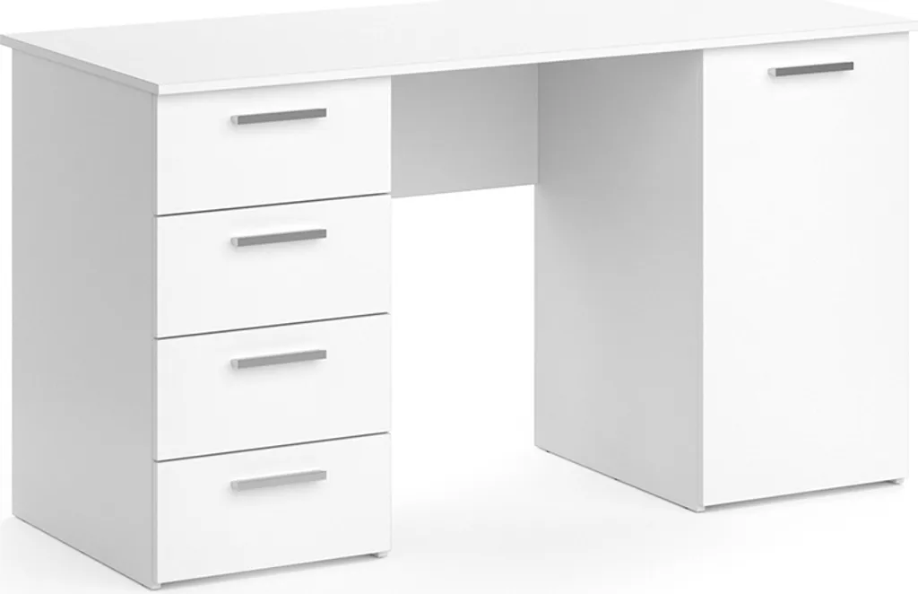 Bureau Blanc 137x60 Vicco Nico - Dites Adieu au Manque de Place de Travail