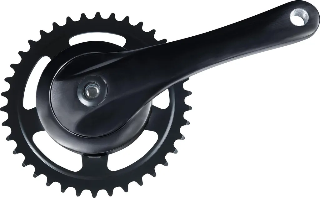 Garniture de pignon Alu Rock 170 mm 38 dents pour axe carré vélo