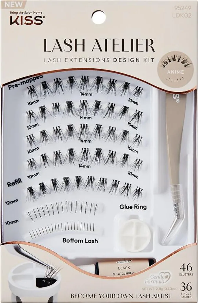 Set Ciglia Finte Lash Atelier Design 02 KISS: Look Anime e Wet Lash