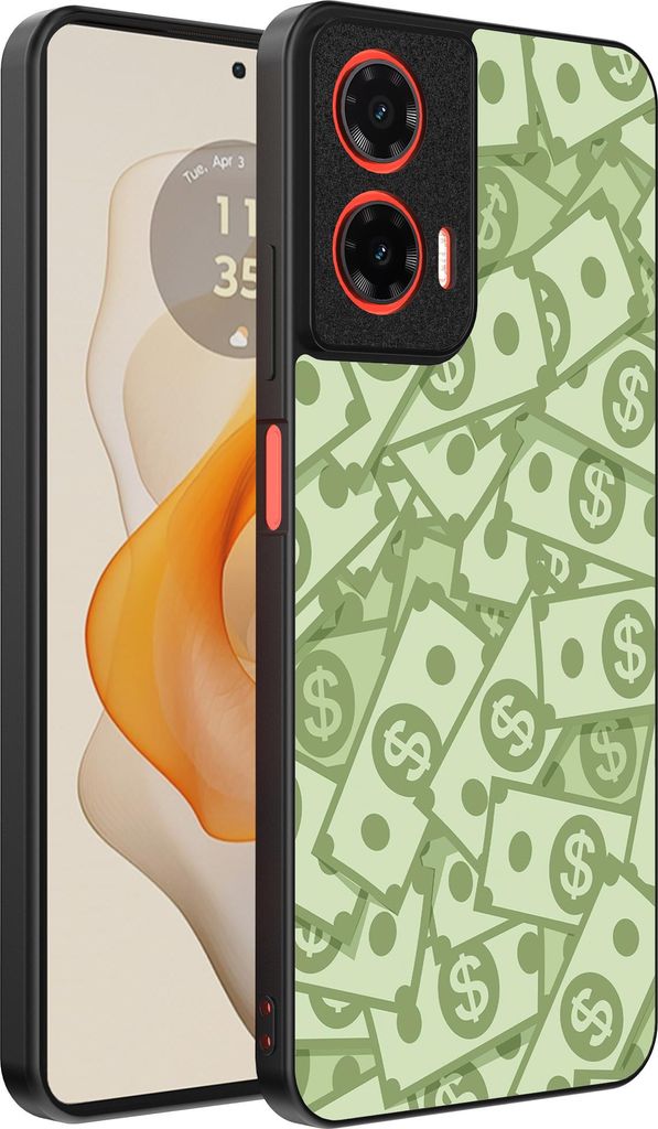 Smartphonica Telefon Fall geeignet für Motorola Moto G Stylus 2024 mit Geld Impressum - TPU Backcover Fall mit Geld Design