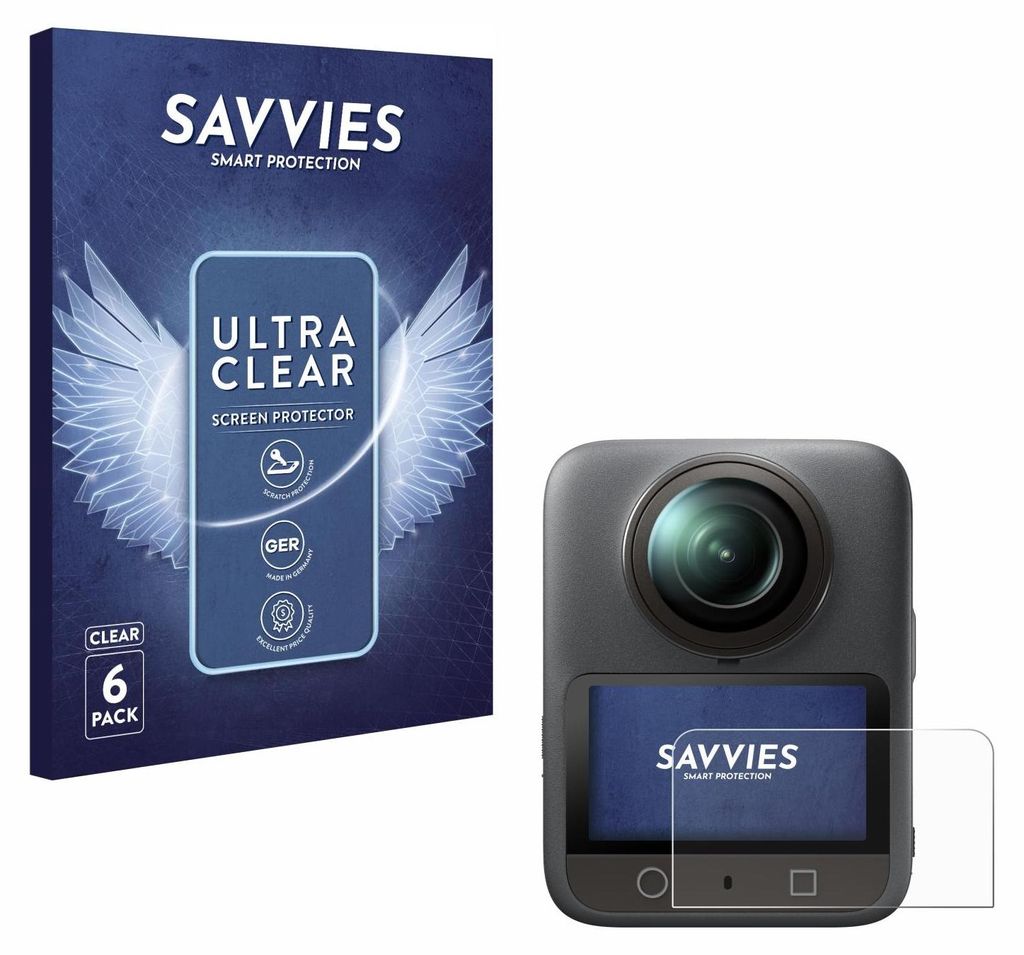 6x Für DJI Osmo 360 Schutzfolie Savvies Displayschutz Produktbild 