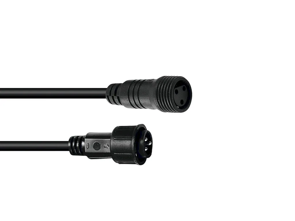 Câble DMX 10m Étanche IP65 Haute Fidélité pour Installation LED Par