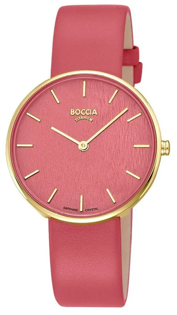 Montre Boccia 3387-03 titane hypoallergénique pour peaux sensibles, or