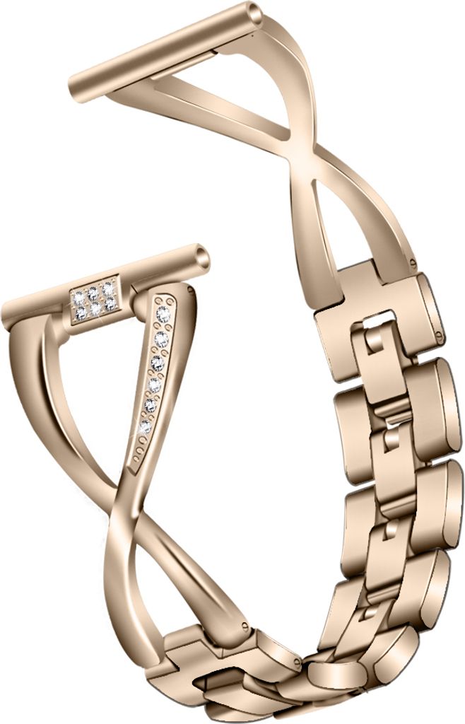 INF Vintage Gold 20mm Uhrenarmband für Samsung Watch 4/5/6 Gold