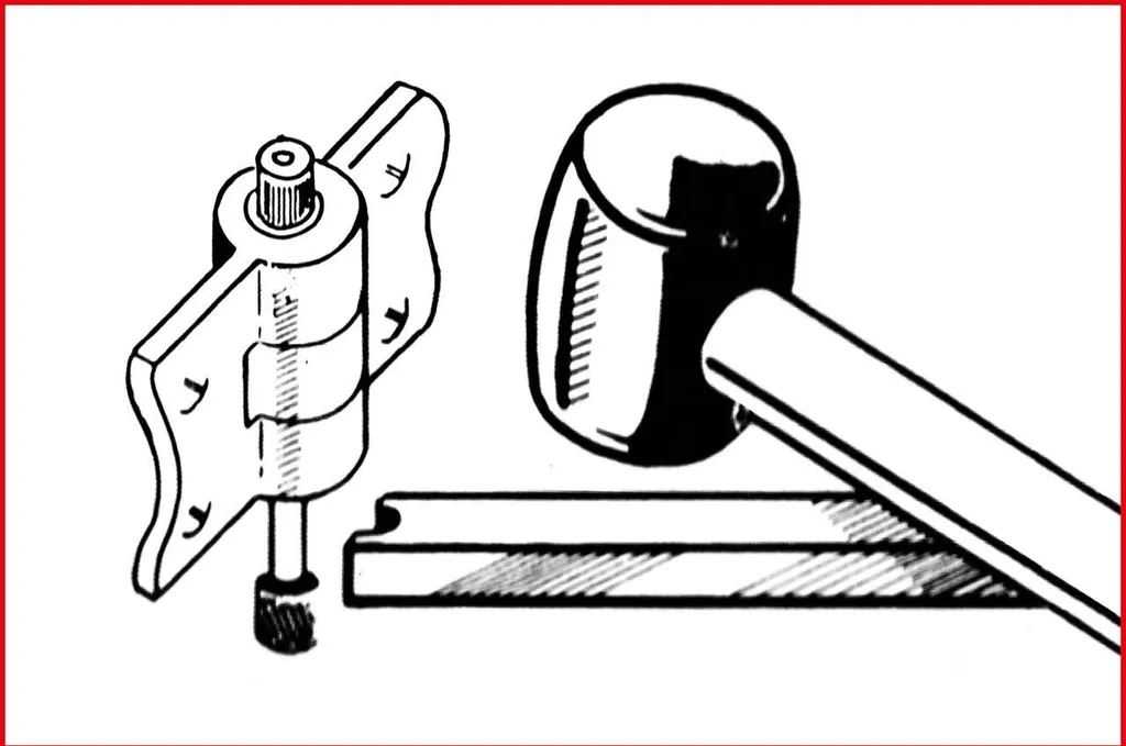 Coffret d'extracteurs de goupilles pour charnières de portes KS TOOLS