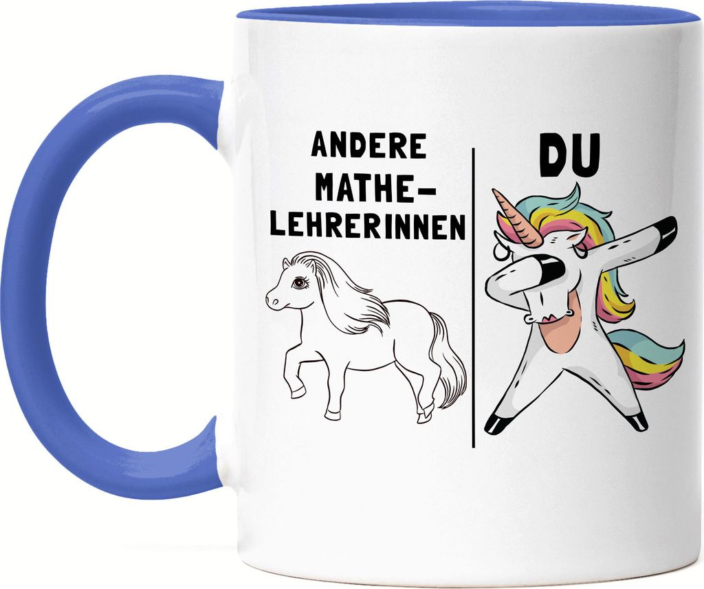 Andere Mathelehrerinnen Du Tasse Blau Pferd Einhorn Humor Lustig Unicorn Geschenk Apotheke