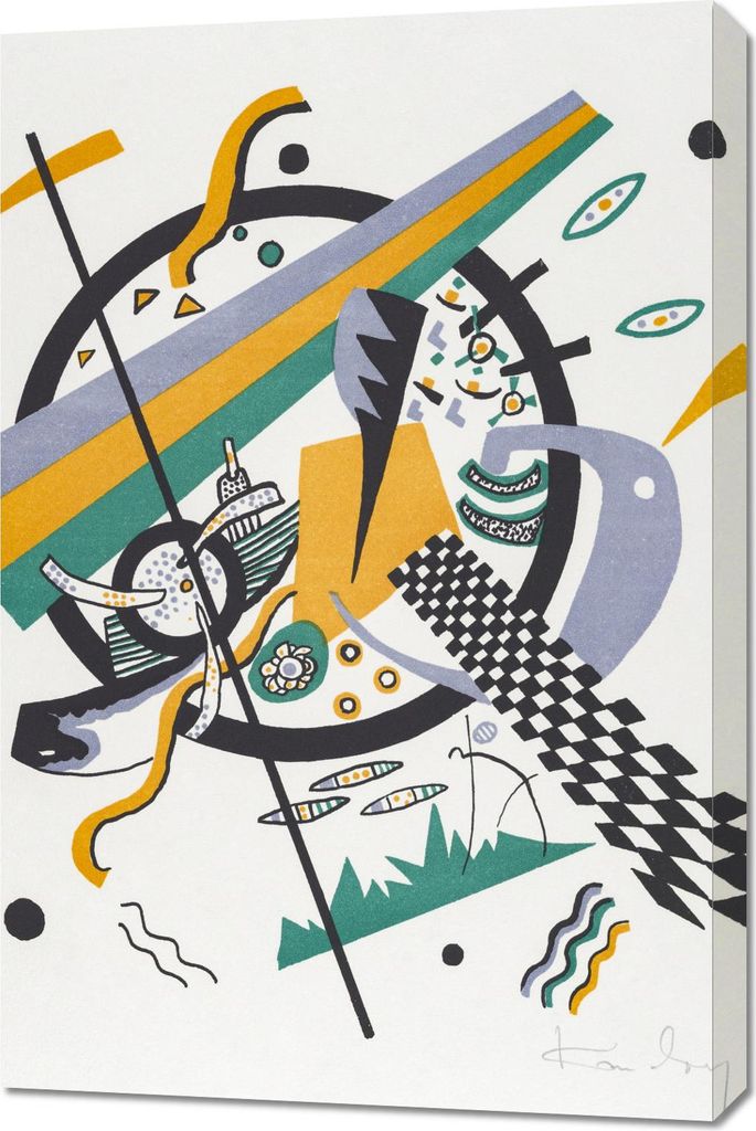Bild 60x90cm Kleine Welten IV, Wassily Kandinsky Vintage Salon