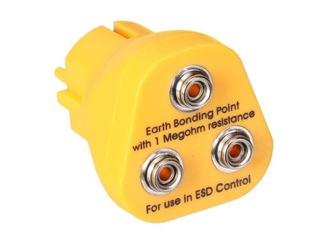 Velleman ESD-Erdungsstecker für Antistatik-Matte, Europa, Gelb