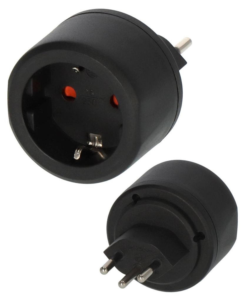 Brennenstuhl 1508642, Typ J (CH), 10 A, Schwarz, Produktbild 