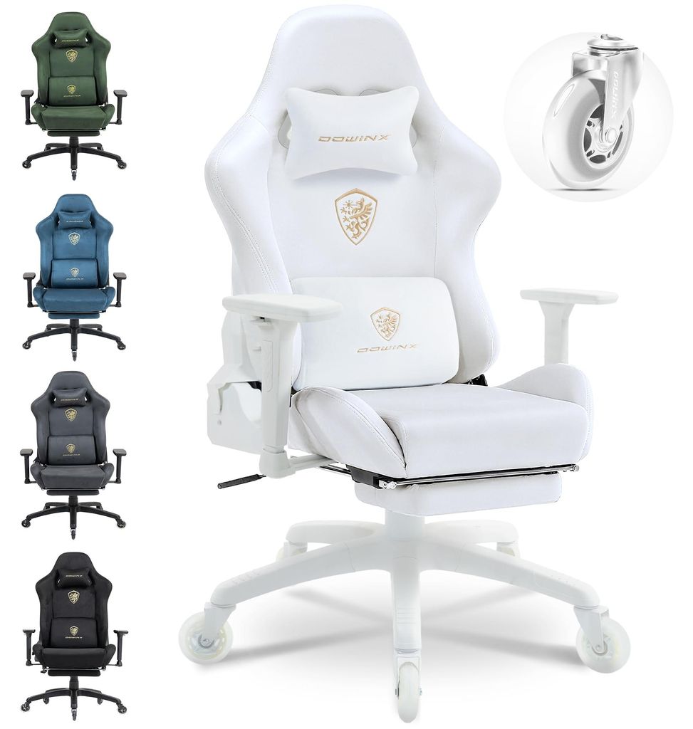 Ergonomischer Gaming-Stuhl mit Fußstütze, 3D-Armlehnen, 200 Produktbild 
