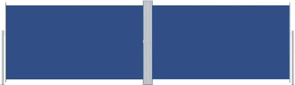 vidaXL Seitenmarkise Ausziehbar Blau 180x600 cm