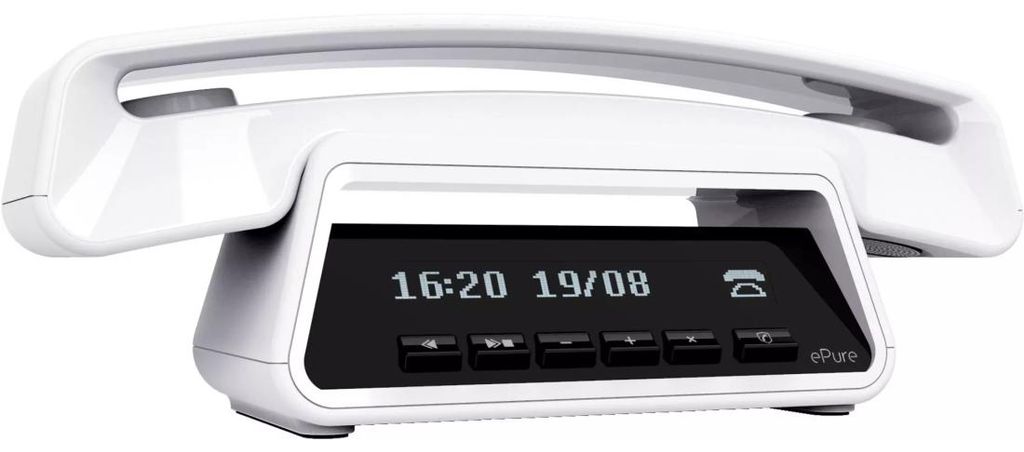 Alcatel ePure 3 Premium DECT-Telefon Anrufer-ID weiß Produktbild 