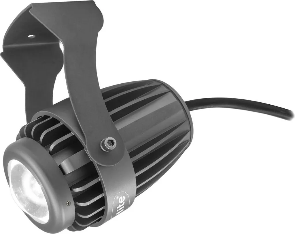 Pinspot LED étanche Eurolite PST-10W turquoise pour éclairage ciblé