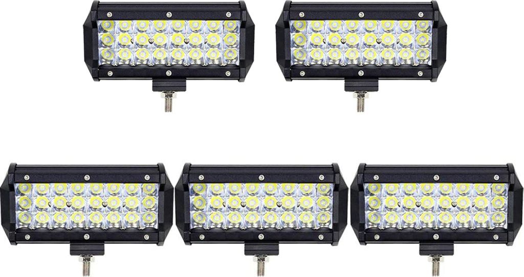 Greenmigo 5X 72W LED Arbeitsscheinwerfer Off-road Scheinwerfer Fahrzeug Strahler IP67 Wasserdicht Zusatzscheinwerfer Flutlicht Auto Arbeitslicht 12...