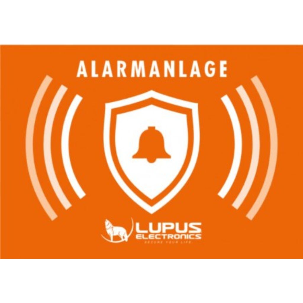 Aufkleber: Alarmanlage