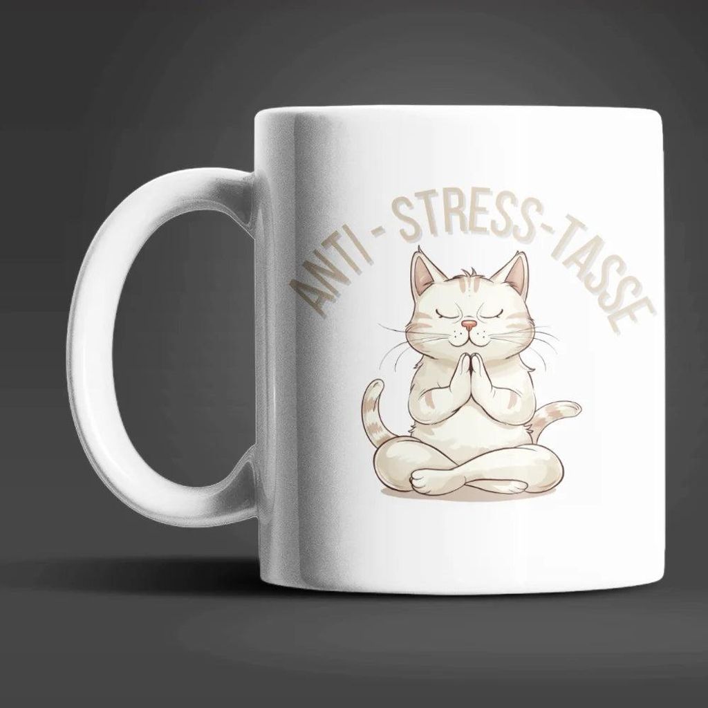 Katze Anti Stress Keramik Kaffeetasse Teetasse Tasse Geschenke