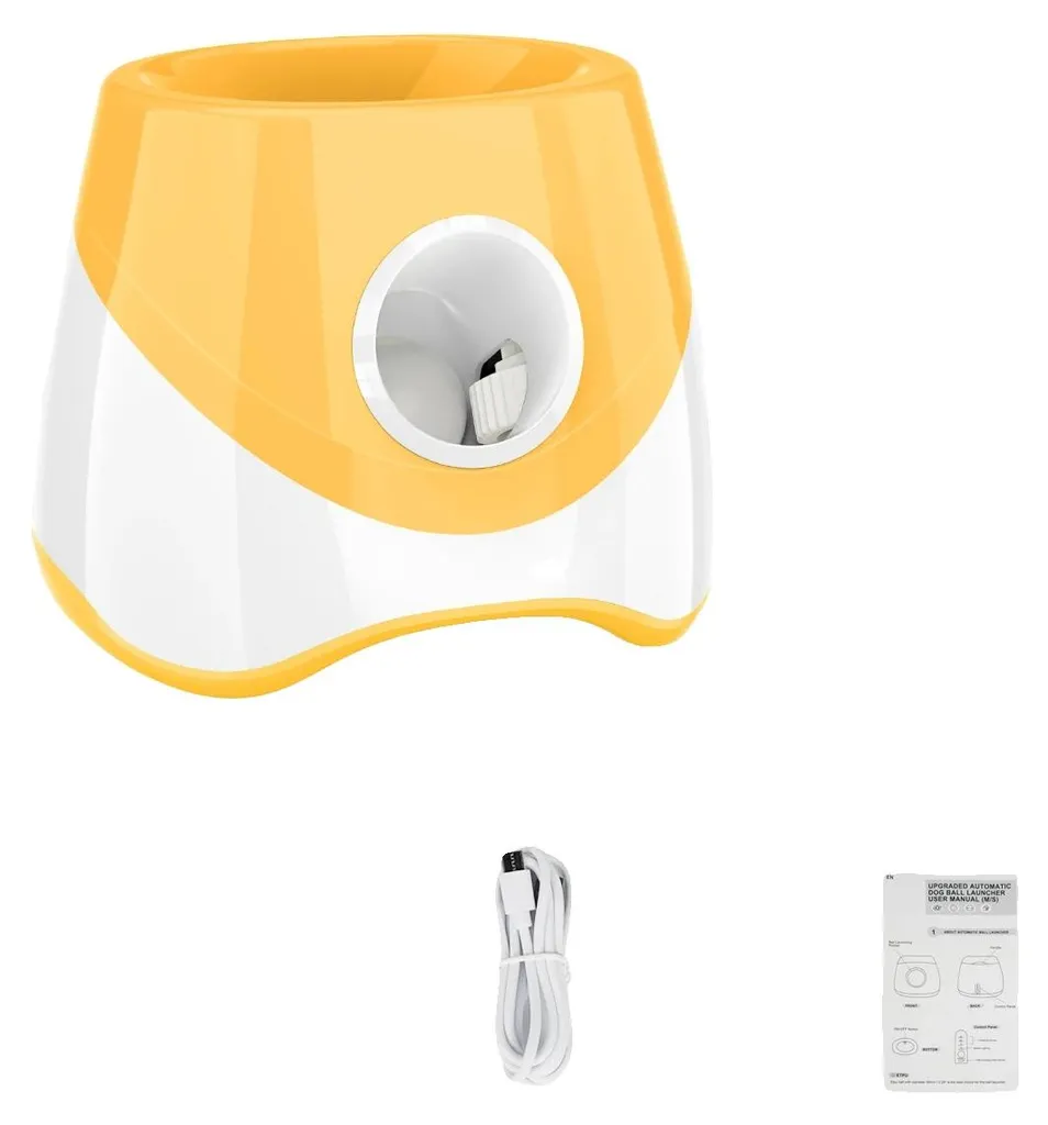 Lanceur de balles interactif avec 3 distances de tir pour chien moyen