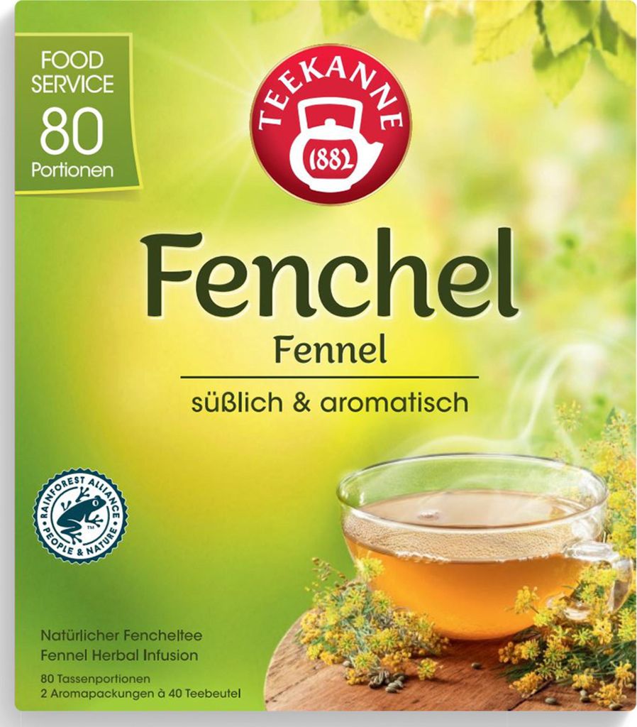 Teekanne Fenchel süßlich und aromatisch Fenchel für 80 Portionen 200g