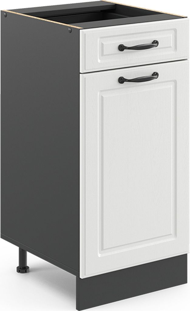 Küchenunterschrank Vicco R-Line Weiß Landhaus 40 cm ohne Produktbild 