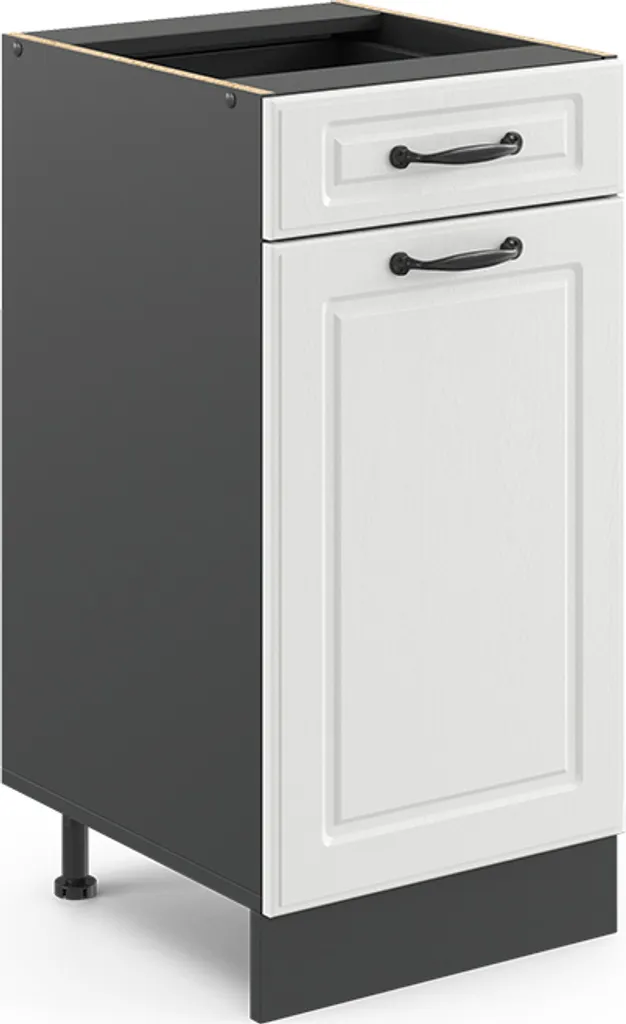 Mobile Cucina Modulare 40cm Vicco R-Line Bianco Country e Antracite