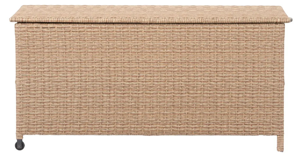 Victor Coffre à coussin à roulettes en bois de pin, teinte naturelle