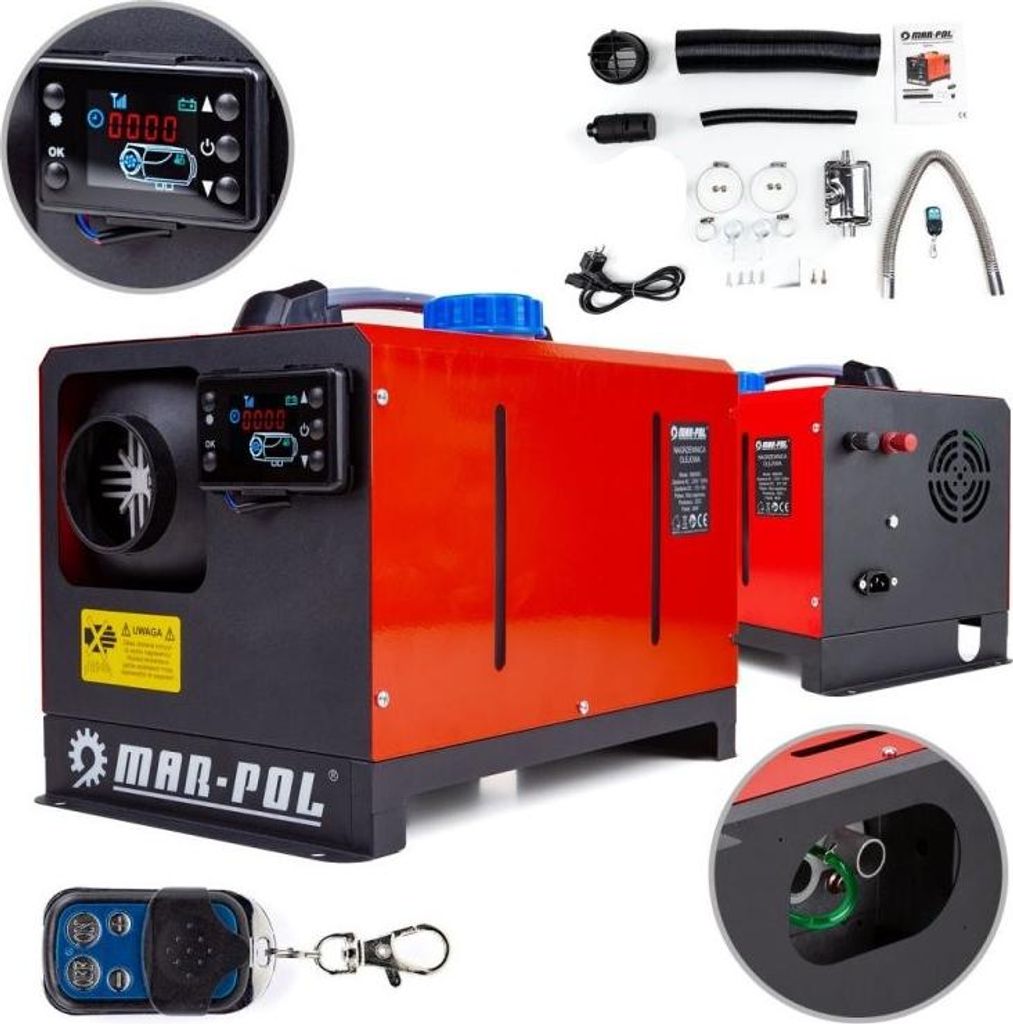 MAR-POL Naftové nezávislé topení 8kW, 230V/12V M80950 Obrázek produktu 
