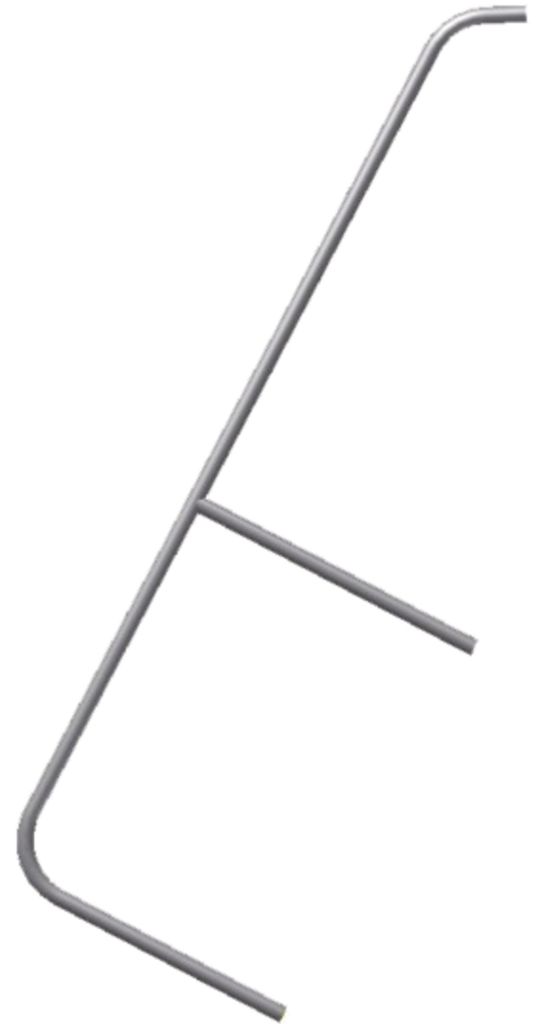 Zarges Handlauf für Podesttreppen (für 5-6 stufige Produktbild 