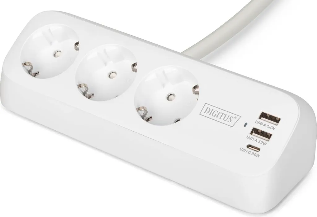 Multiprise compacte 2 prises pour éviter les chargeurs encombrants