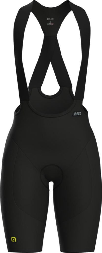 ALÉ Kurze Fahrradhose mit Trägern - R-EV1 HAMMER 2.0 - Schwarz XS