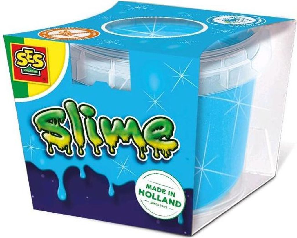 SES Creative 15043 Blauer Glitzerschleim im Becher 140g - Produktbild 