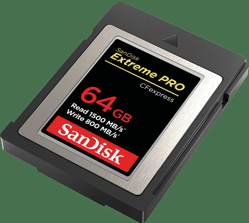 Carte SanDisk Extreme Pro CFexpress Type B 64 Go pour vidéo 4K - 5