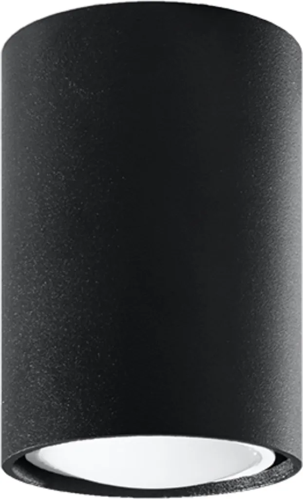 Spot de plafond GU10 noir mat BELLIX 1 LUMILO pour intérieur chic