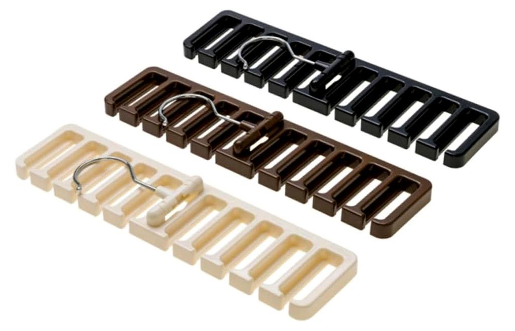 Krawattenhalter Aus Organizer Für Gürtel Aufbewahrungshaken Für Krawatten Schals Und Gürtel Kompaktes Design Für Schrank Und Badezimmer Schwarz