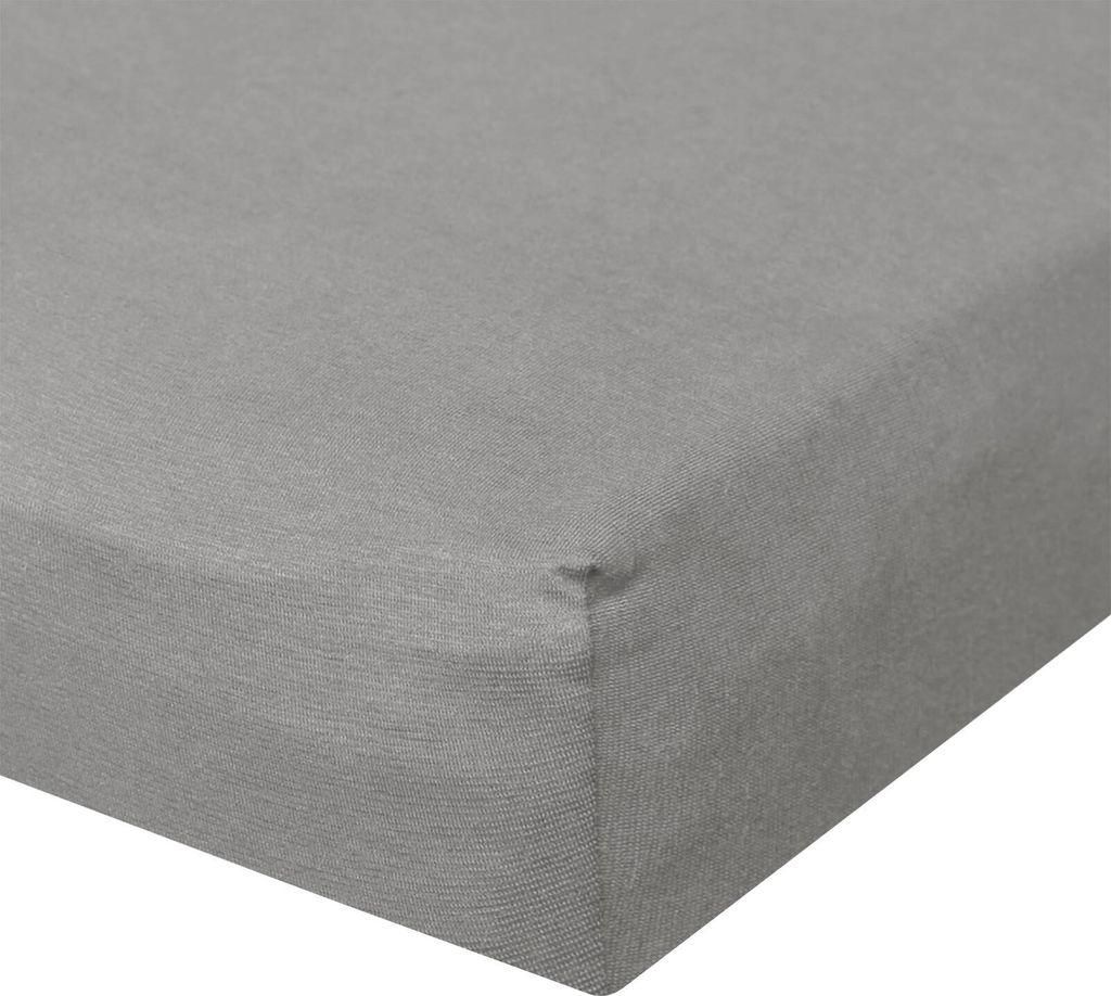 Bettwaren-Shop Jersey Spannbetttuch Ultra-Stretch 90x200 - 100x220 cm titan
