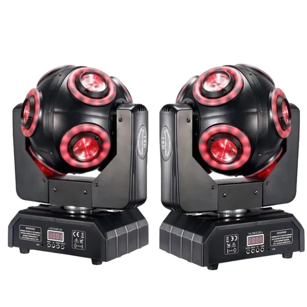 Lyre LED Beam 360° Halo RGBW Éclairage Dynamique Sans Zone d'Ombre
