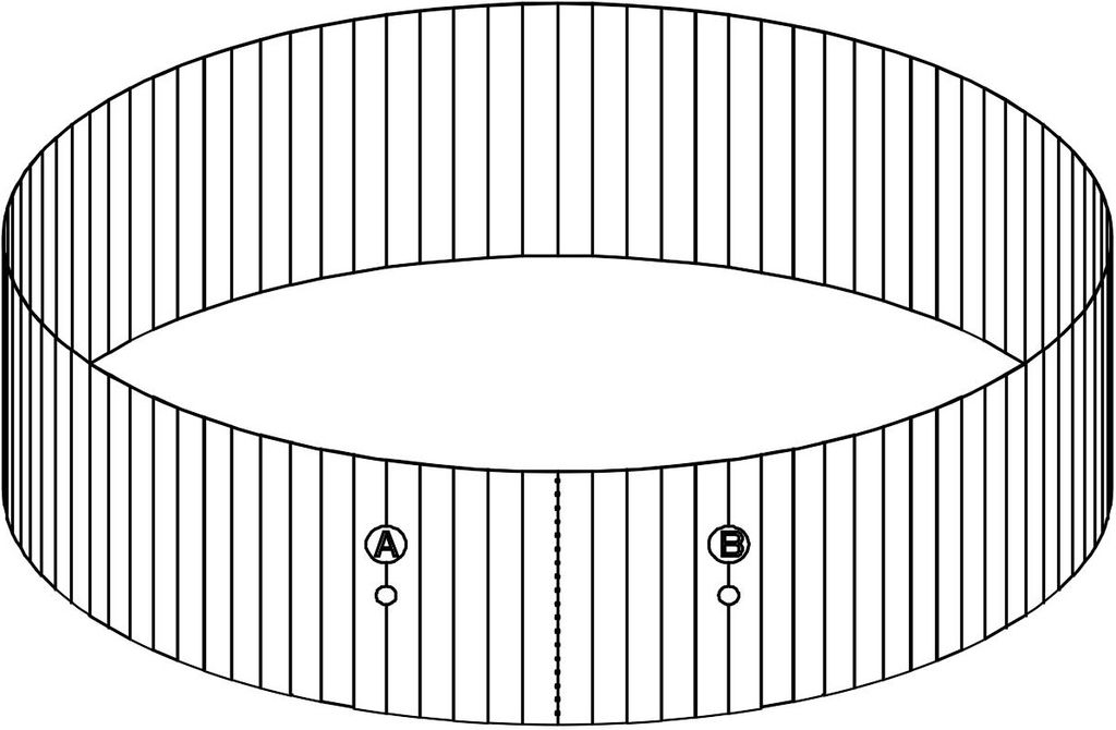 Bestway Ersatzteil Stahlwand (grau) für Hydrium Splasher Pool Ø 330 x 84 cm (bis 2021), rund