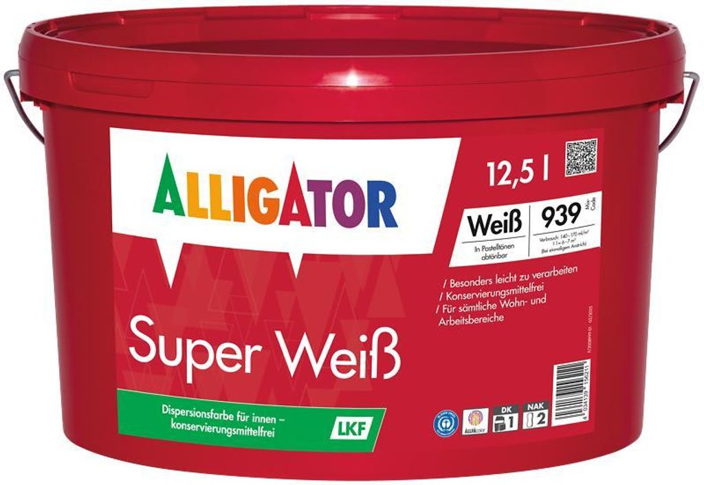 Alligator Super weiß LKF stumpfmatte Produktbild 