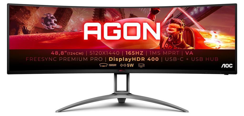 AOC LED Curved Display Gaming AG493UCX - 124,5 cm (49") - Zdjęcie produktu 