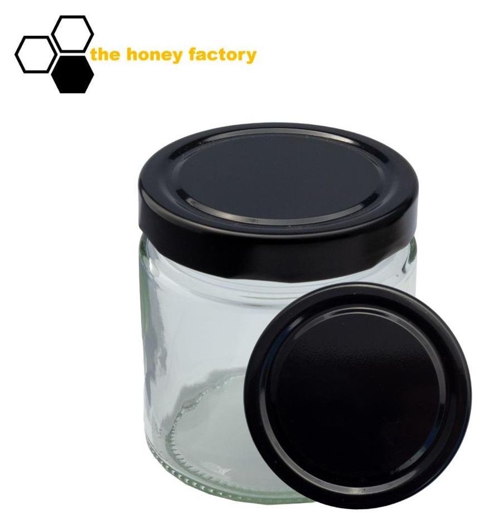91 x HONIGGLAS DEEP Twist Off 500G im KARTON Metalldeckel Produktbild 