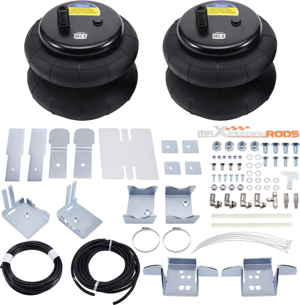 2x Luftfederung + Halterung Kit for Mercedes Sprinter 3,5-T VS30 907 RWD 2018-