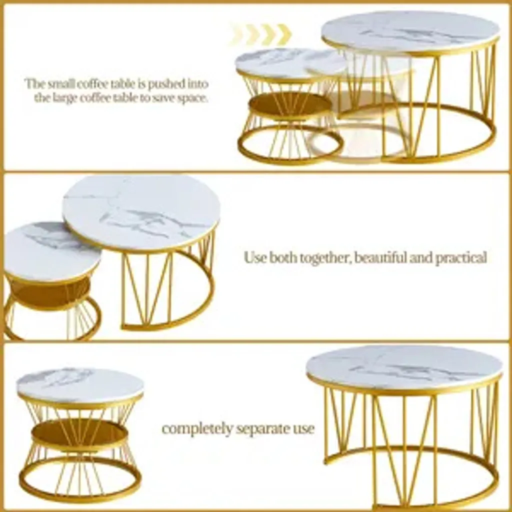 Table d'appoint Salon Modulable Fortuna Lai pour Petits Espaces - 3