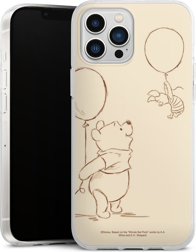 DeinDesign Handyhülle für Apple iPhone 13 Pro Max Silikon Hülle Case Smartphone Schutzhülle Disney Offizielles Lizenzprodukt Winnie Puuh