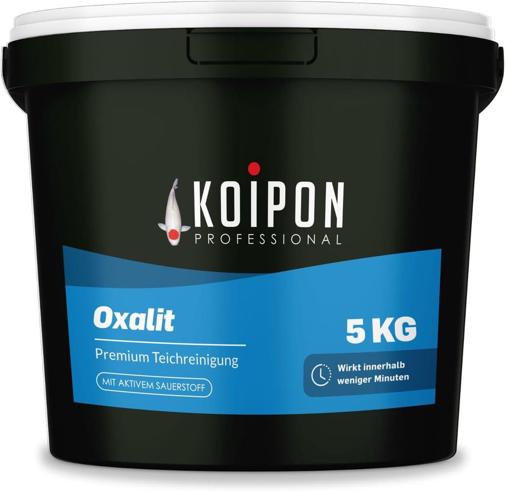 KOIPON Oxalit 5kg Teichschlammentferner gegen Laub & Produktbild 