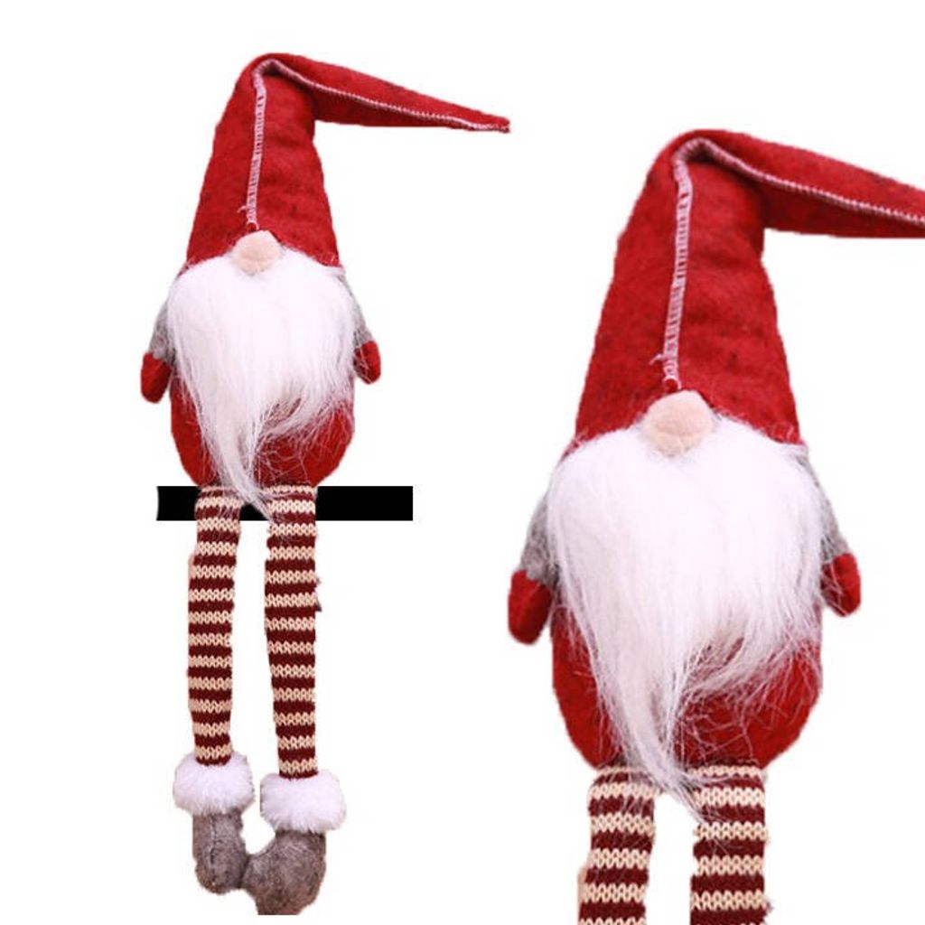 Santa Claus skřítek sedící plyšový 50 cm Obrázek produktu 