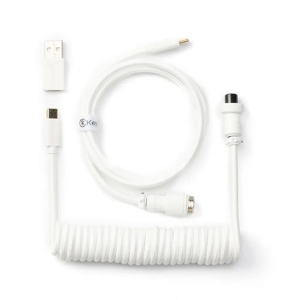 Cavo A Spirale Per Tastiera Meccanica Con Connettore Aviator Staccabile - USB-C, 2m, Doppia Guaina Intrecciata