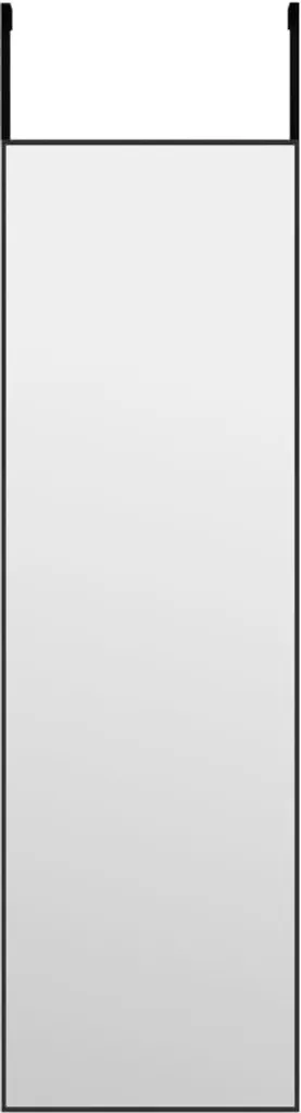 Specchio Appeso Porta Alluminio Nero 30x100 cm | Design Minimal