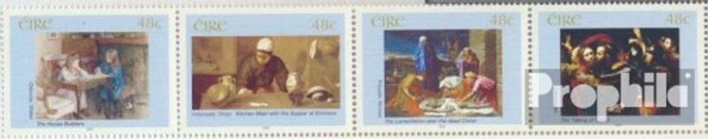 Briefmarken Irland 2004 Mi 1607-1610 Viererstreifen (kompl.Ausg.) postfrisch Gemälde