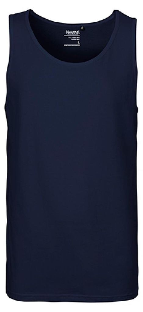 Neutral O61300 | Herren Tank Top / 100% Fairtrade-Baumwolle - Farbe: Navy - Größe: XXL